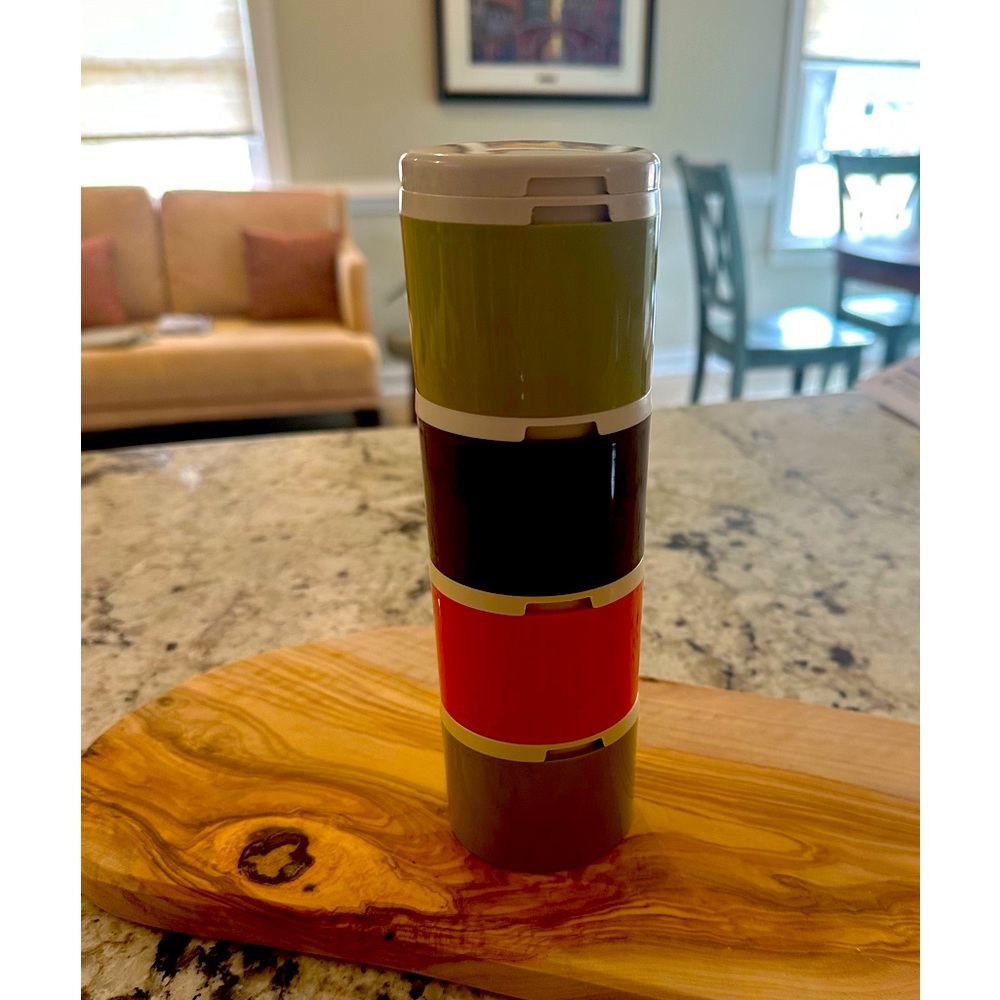 Vintage Tupperware stacking Retro  spice shaker containers
